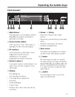 Предварительный просмотр 15 страницы Miele T 8001 WP SUPERTRONIC Operating Instructions Manual