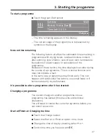 Предварительный просмотр 27 страницы Miele T 8001 WP SUPERTRONIC Operating Instructions Manual