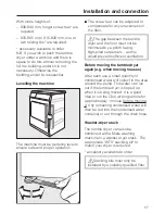 Предварительный просмотр 57 страницы Miele T 8001 WP SUPERTRONIC Operating Instructions Manual