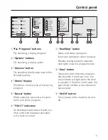 Предварительный просмотр 5 страницы Miele T 8002  VENT ED DRYER - OPERATING AND Operating And Installation Manual