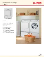 Предварительный просмотр 2 страницы Miele T 8023 C Manual