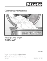 Preview for 1 page of Miele T 8164 WP Operating Instructions Manual