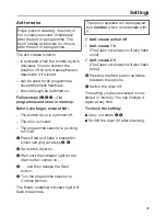 Preview for 47 page of Miele T 8164 WP Operating Instructions Manual