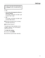 Preview for 51 page of Miele T 8164 WP Operating Instructions Manual