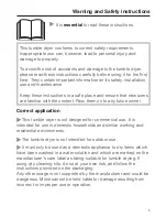 Preview for 5 page of Miele t 8302 Operating Instructions Manual