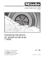 Miele T 8322 Operating Instructions Manual preview