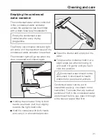 Предварительный просмотр 21 страницы Miele T 8422 C Operating Instructions Manual