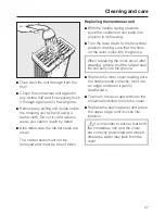 Preview for 27 page of Miele T 8432 C Operating Instructions Manual