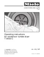 Miele T 8433 C Operating Instructions Manual preview