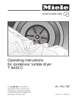 Preview for 1 page of Miele T 8433 C Operating Instructions Manual