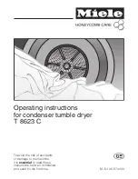 Miele T 8623 C Operating Instructions Manual предпросмотр