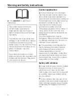 Preview for 6 page of Miele T 8626 WP Operating Instructions Manual