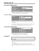 Preview for 54 page of Miele T 8685 C Operating Instructions Manual