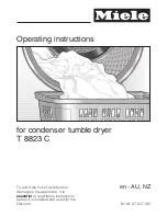 Предварительный просмотр 1 страницы Miele T 8823 C Operating Instructions Manual