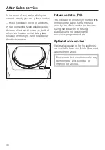 Preview for 40 page of Miele T 8861 WP Edition 111 Operating Instructions Manual