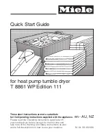 Miele T 8861 WP Quick Start Manual preview