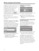 Preview for 18 page of Miele T 8929 WP Operating Instructions Manual