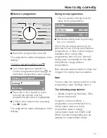 Preview for 21 page of Miele T 8929 WP Operating Instructions Manual