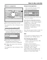 Preview for 21 page of Miele T 8947 WP Operating Instructions Manual