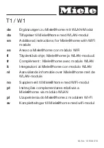 Miele T1 Additional Instructions preview