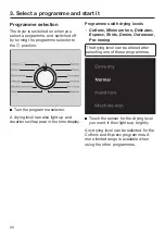 Предварительный просмотр 26 страницы Miele TCE 620 WP Operating Instructions Manual