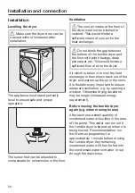 Предварительный просмотр 56 страницы Miele TCE 620 WP Operating Instructions Manual