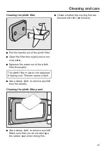 Предварительный просмотр 45 страницы Miele TCH620 WP Eco XL Operating Instructions Manual