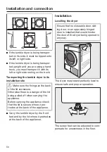 Предварительный просмотр 56 страницы Miele TCH620 WP Eco XL Operating Instructions Manual