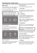 Preview for 20 page of Miele TCR 860 WP Operating Instructions Manual