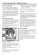 Preview for 36 page of Miele TCR 860 WP Operating Instructions Manual