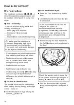 Preview for 16 page of Miele TDA 140 C Operating Instructions Manual