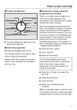 Preview for 17 page of Miele TDA 140 C Operating Instructions Manual