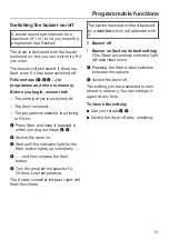 Preview for 51 page of Miele TDA 140 C Operating Instructions Manual