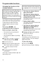 Preview for 56 page of Miele TDA 140 C Operating Instructions Manual