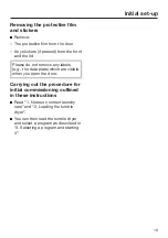 Preview for 19 page of Miele TDB120WP Operating Instructions Manual