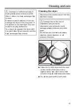 Preview for 45 page of Miele TDB120WP Operating Instructions Manual