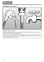 Preview for 52 page of Miele TDB120WP Operating Instructions Manual