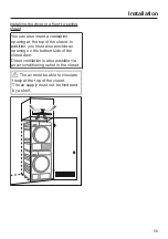 Preview for 59 page of Miele TDB120WP Operating Instructions Manual