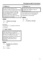 Preview for 75 page of Miele TDB120WP Operating Instructions Manual