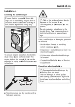 Предварительный просмотр 63 страницы Miele TED 265 WP Operating Instructions Manual