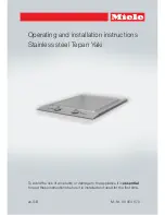 Preview for 1 page of Miele TepanYaki CS 1327 Operating And Installation Instructions