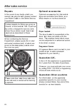 Preview for 60 page of Miele TKG 440 WP Operating Instructions Manual