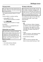 Preview for 73 page of Miele TKG 440 WP Operating Instructions Manual