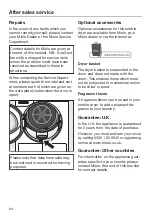 Preview for 64 page of Miele TKR 350 WP Operating Instructions Manual