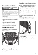 Preview for 59 page of Miele TMB540 WP Eco Operating Instructions Manual