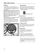 Preview for 58 page of Miele TMG 440 WP Operating Instructions Manual