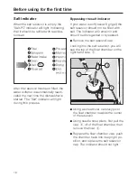 Preview for 16 page of Miele Touchtronic Premier Plus G 698 Operating Instructions Manual