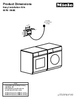 Предварительный просмотр 3 страницы Miele TOUCHTRONIC T 1413 Product Dimensions