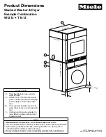 Предварительный просмотр 5 страницы Miele TOUCHTRONIC T 1413 Product Dimensions