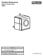 Miele Touchtronic T 9800 Product Dimensions preview